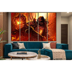Warrior With War Hammer №SL1239 Ready to Hang Canvas PrintCanvas art arrives ready to hang, with hanging accessories included and no additional framing required. Every canvas print is hand-crafted, made on-demand at our workshop and expertly stretched aro