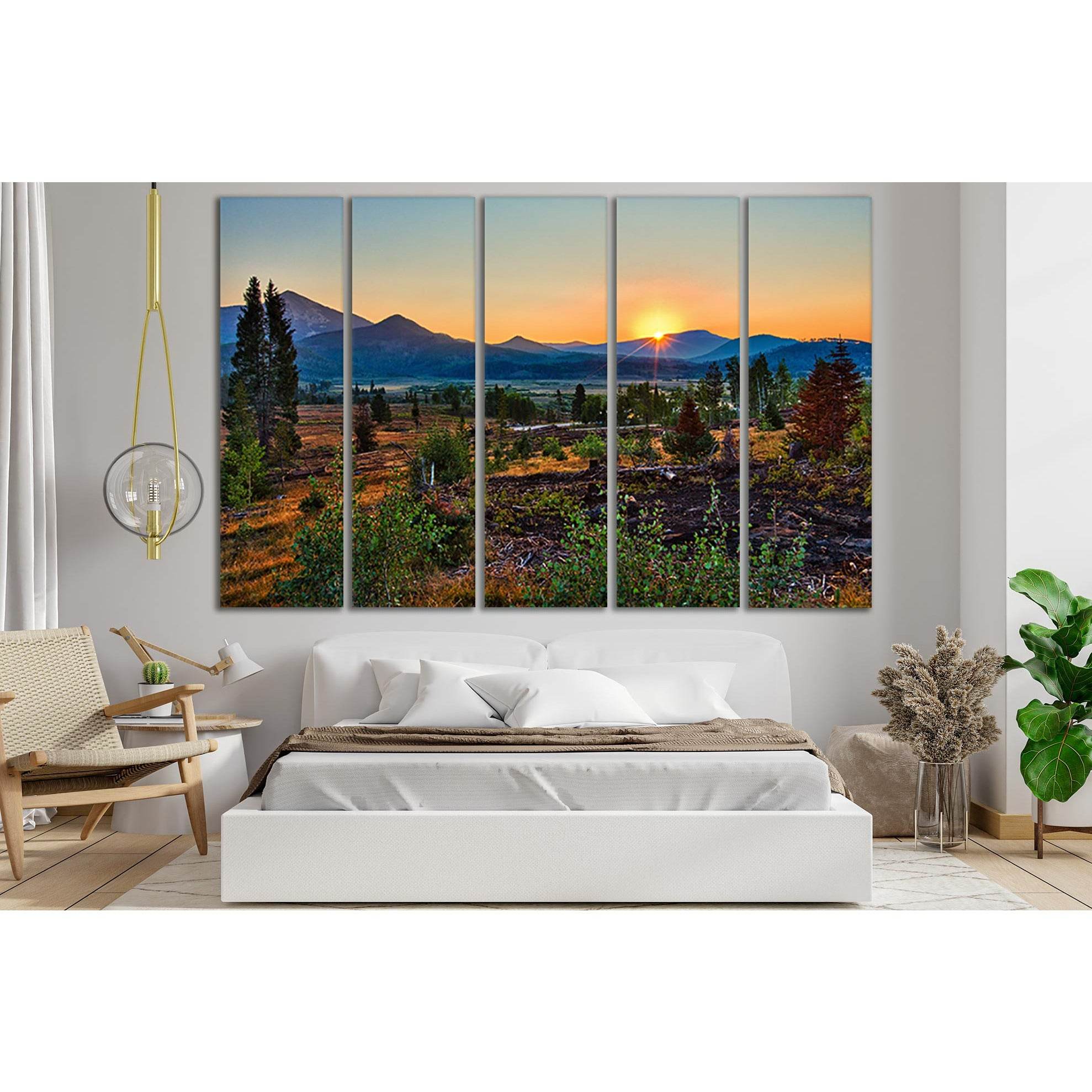 Sunrise Over Mountains №SL258 Ready to Hang Canvas PrintCanvas art arrives ready to hang, with hanging accessories included and no additional framing required. Every canvas print is hand-crafted, made on-demand at our workshop and expertly stretched aroun