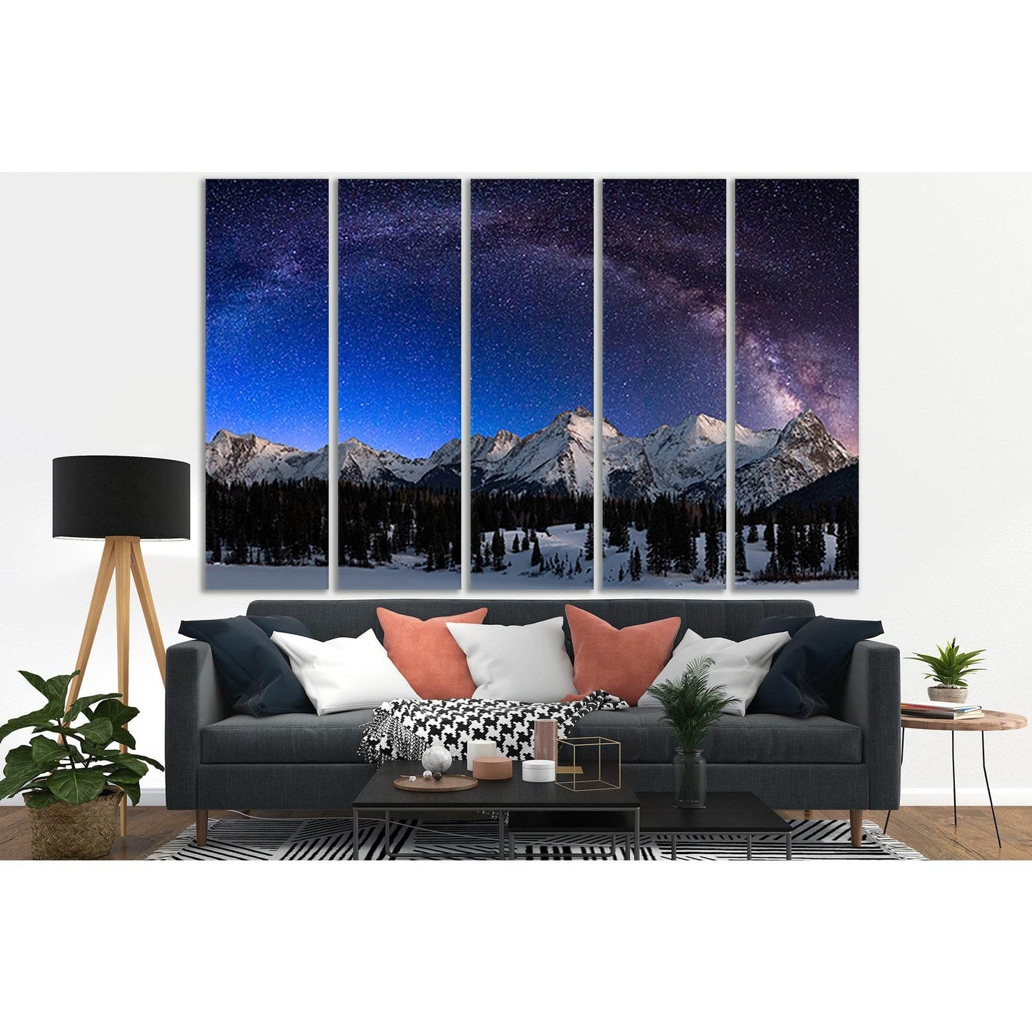 Milky Way Mountains USA №SL970 Ready to Hang Canvas PrintCanvas art arrives ready to hang, with hanging accessories included and no additional framing required. Every canvas print is hand-crafted, made on-demand at our workshop and expertly stretched arou