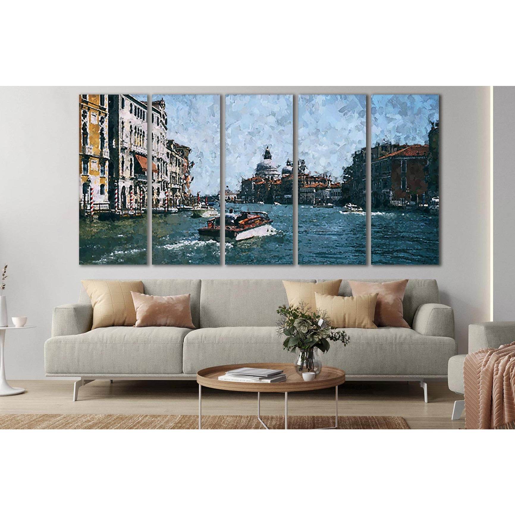 Oil Painting Boat Venice №SL566 Ready to Hang Canvas PrintCanvas art arrives ready to hang, with hanging accessories included and no additional framing required. Every canvas print is hand-crafted, made on-demand at our workshop and expertly stretched aro