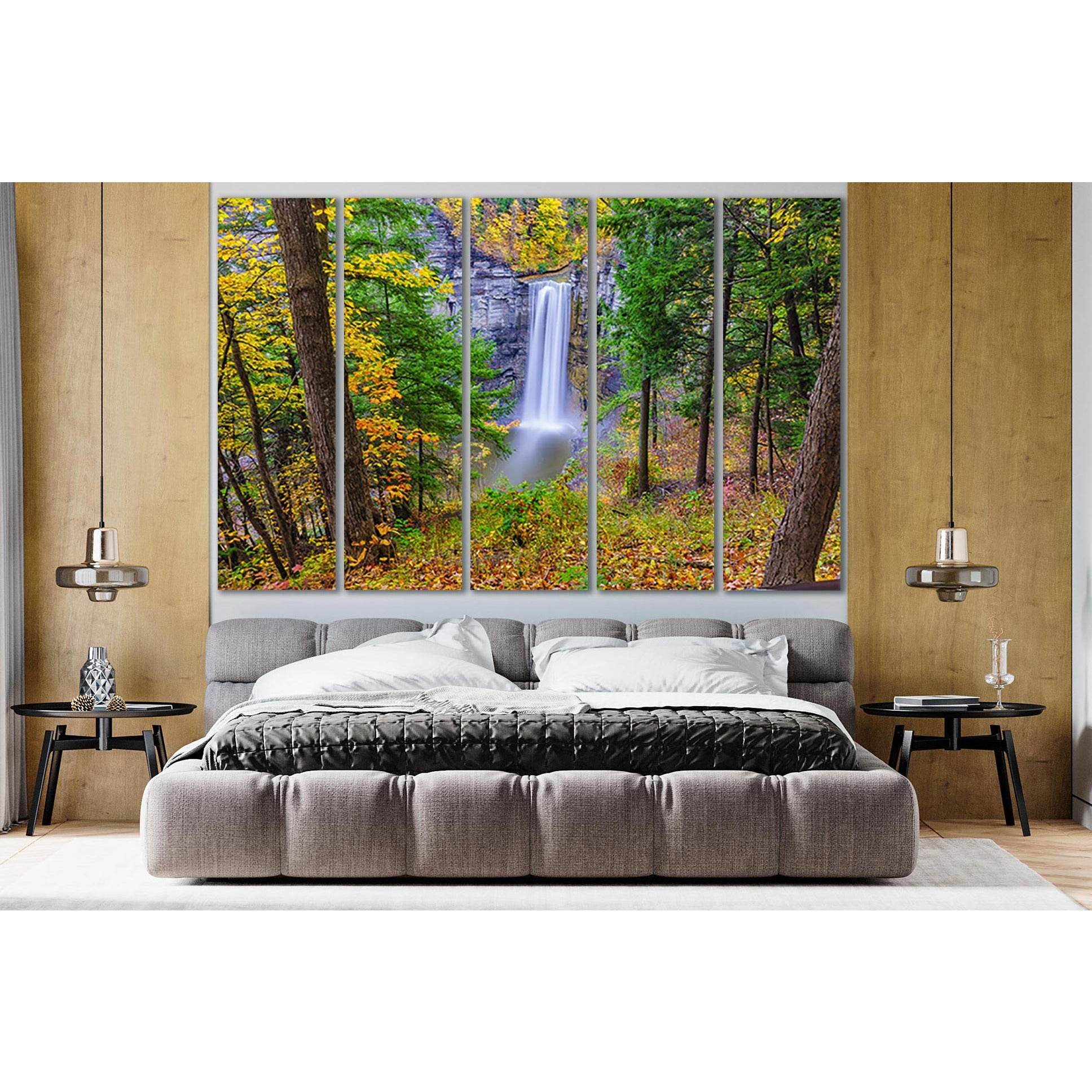 Autumn Waterfall In The Forest №SL450 Ready to Hang Canvas PrintCanvas art arrives ready to hang, with hanging accessories included and no additional framing required. Every canvas print is hand-crafted, made on-demand at our workshop and expertly stretch