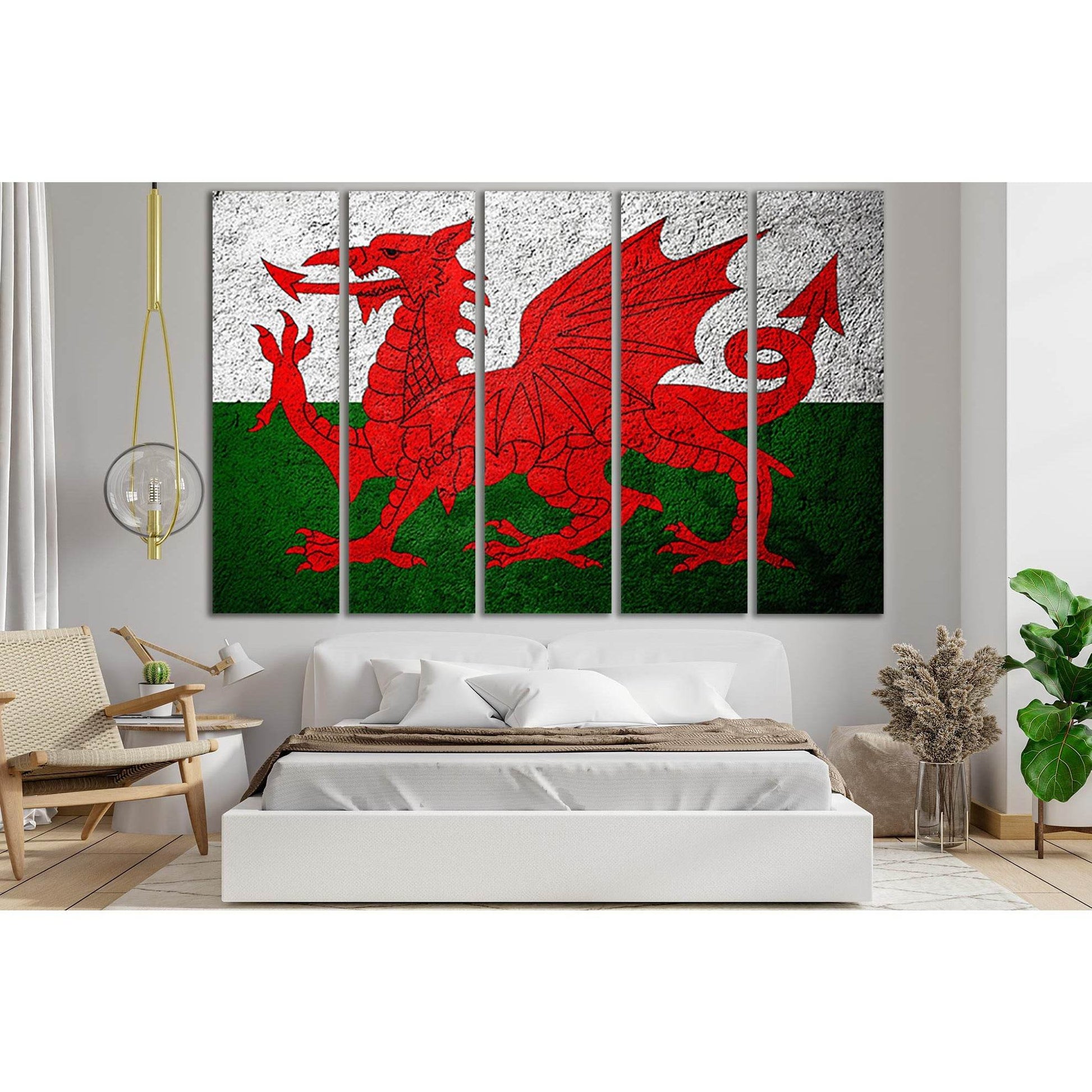 United Kingdom Flag Of Wales №SL1172 Ready to Hang Canvas PrintCanvas art arrives ready to hang, with hanging accessories included and no additional framing required. Every canvas print is hand-crafted, made on-demand at our workshop and expertly stretche