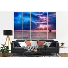 Thunderstorm Clouds On The Sea №SL179 Ready to Hang Canvas PrintCanvas art arrives ready to hang, with hanging accessories included and no additional framing required. Every canvas print is hand-crafted, made on-demand at our workshop and expertly stretch