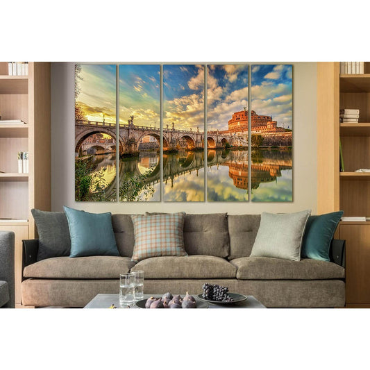 Bridge To Castel Sant Angelo Italy №SL1101 Ready to Hang Canvas PrintCanvas art arrives ready to hang, with hanging accessories included and no additional framing required. Every canvas print is hand-crafted, made on-demand at our workshop and expertly st