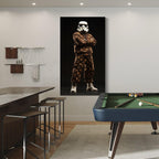 Stormtrooper Canvas Art - Sci-Fi Hip Hop Canvas Print, Luxury Streetwear Wall Art, Man Cave Decor, Modern Pop Culture Artwork, Gift for Him
