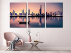 Kuwait Cityscape Wall Art - Kuwait City Skyline Canvas Print, Modern Cityscape Artwork, Kuwait Art Print, Kuwait Wall Decor, Kuwait Painting