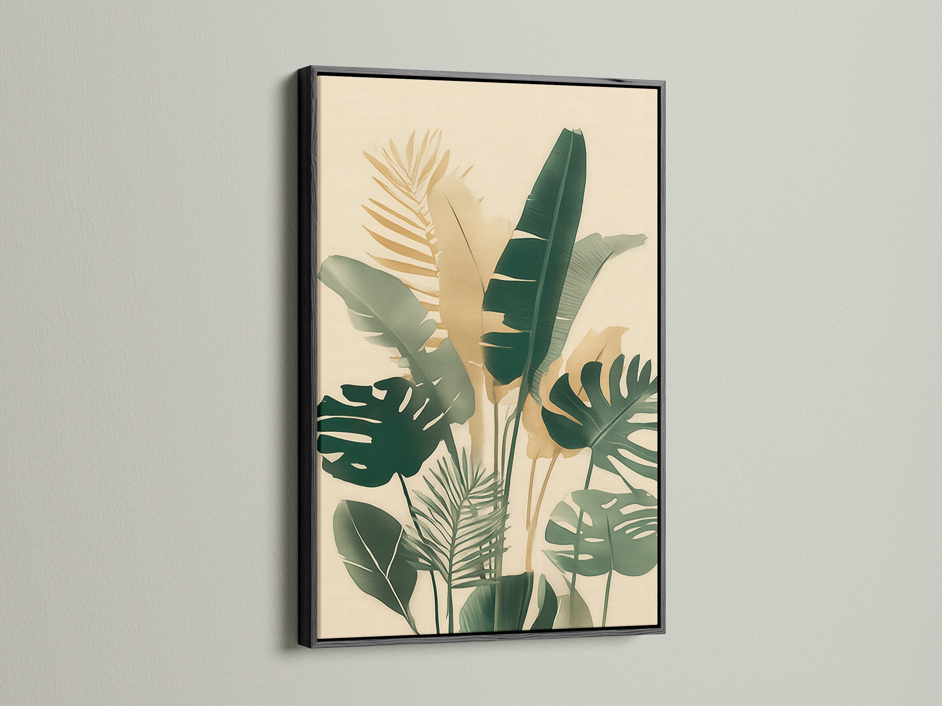 Artwork presented in a black frame. The black frame adds a bold contrast to the artwork. A botanical illustration is framed in sleek black. Black frames create a striking visual impact. View art enhanced by a black frame.