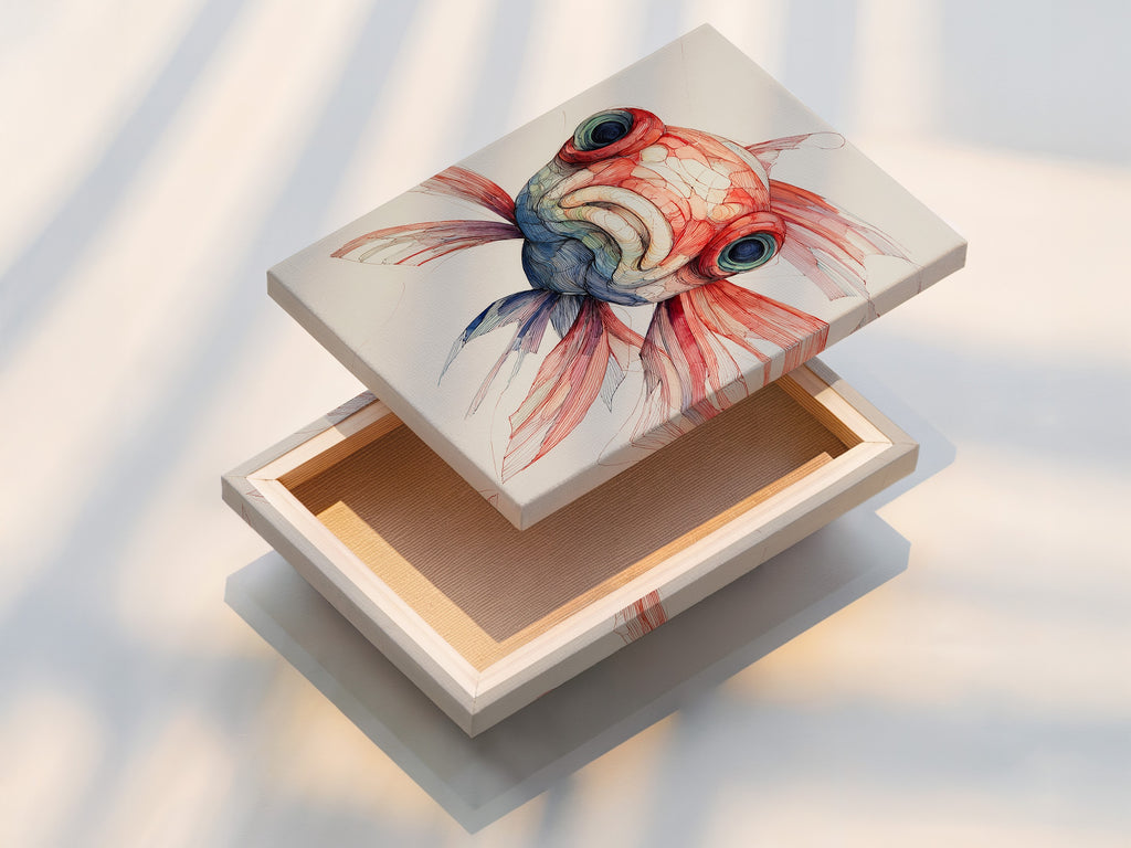 A stretched canvas print is displayed. The canvas is stretched perfectly. It is ready to hang and enjoy. The texture of the canvas adds depth to the artwork. This makes it a durable and visually appealing option for displaying art in your home or office.