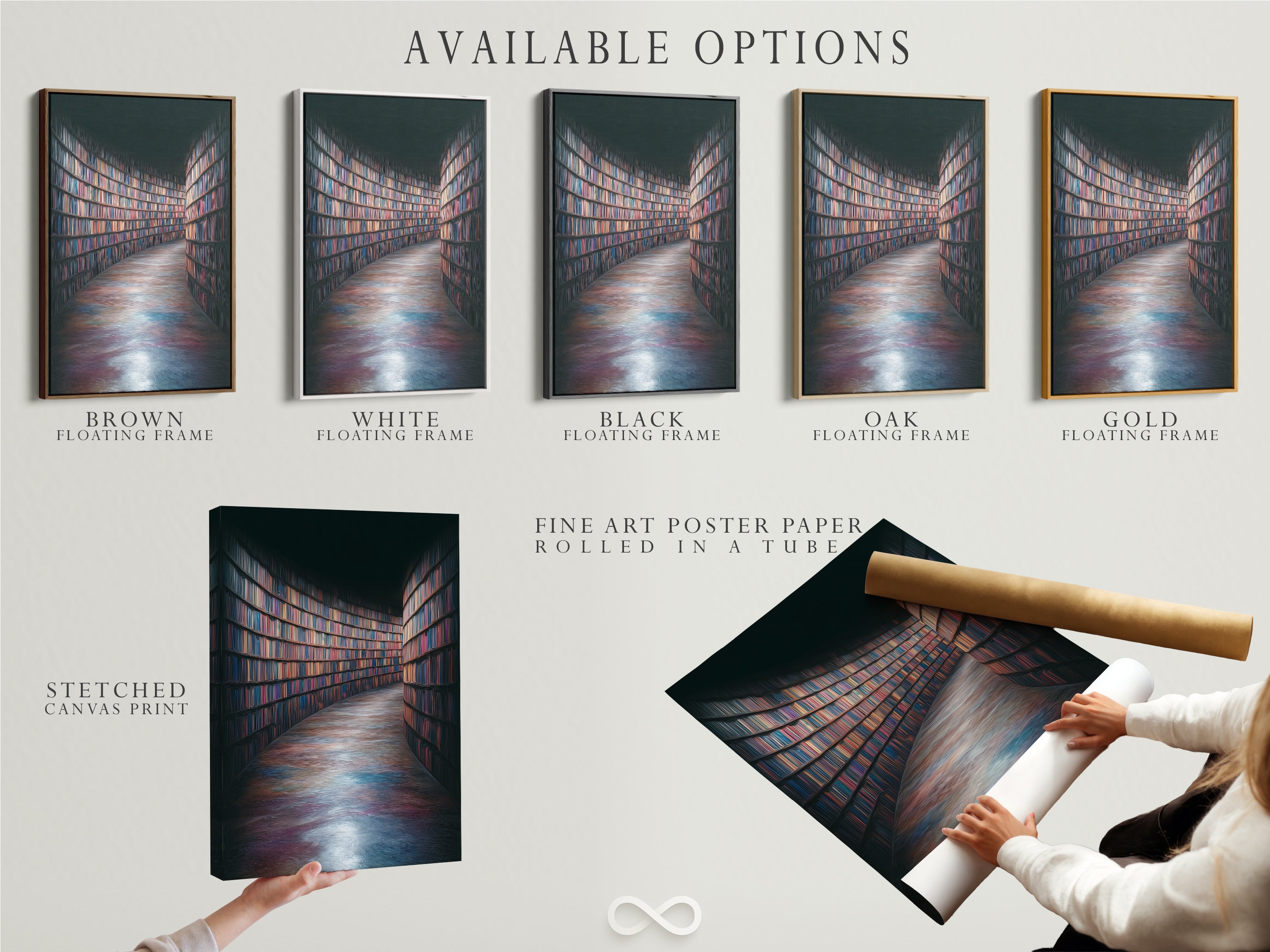 Poster option — Library Books artwork