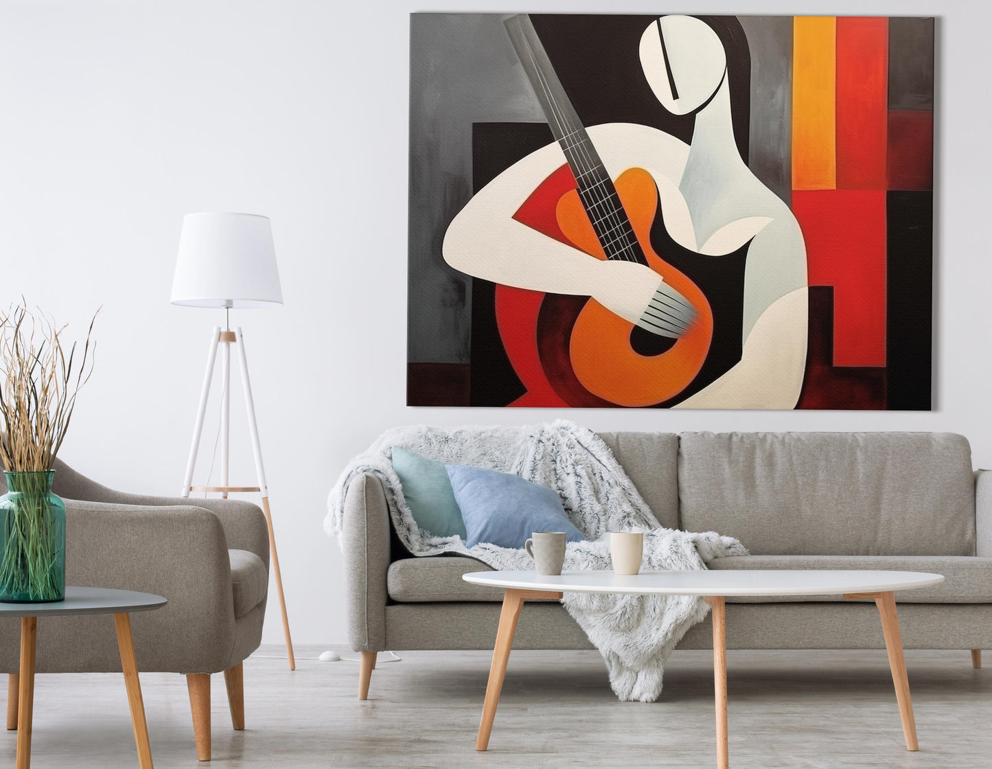 Contemporary Guitar Art Print