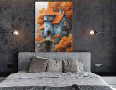 Charming Fantasy Cottage - Canvas Print
