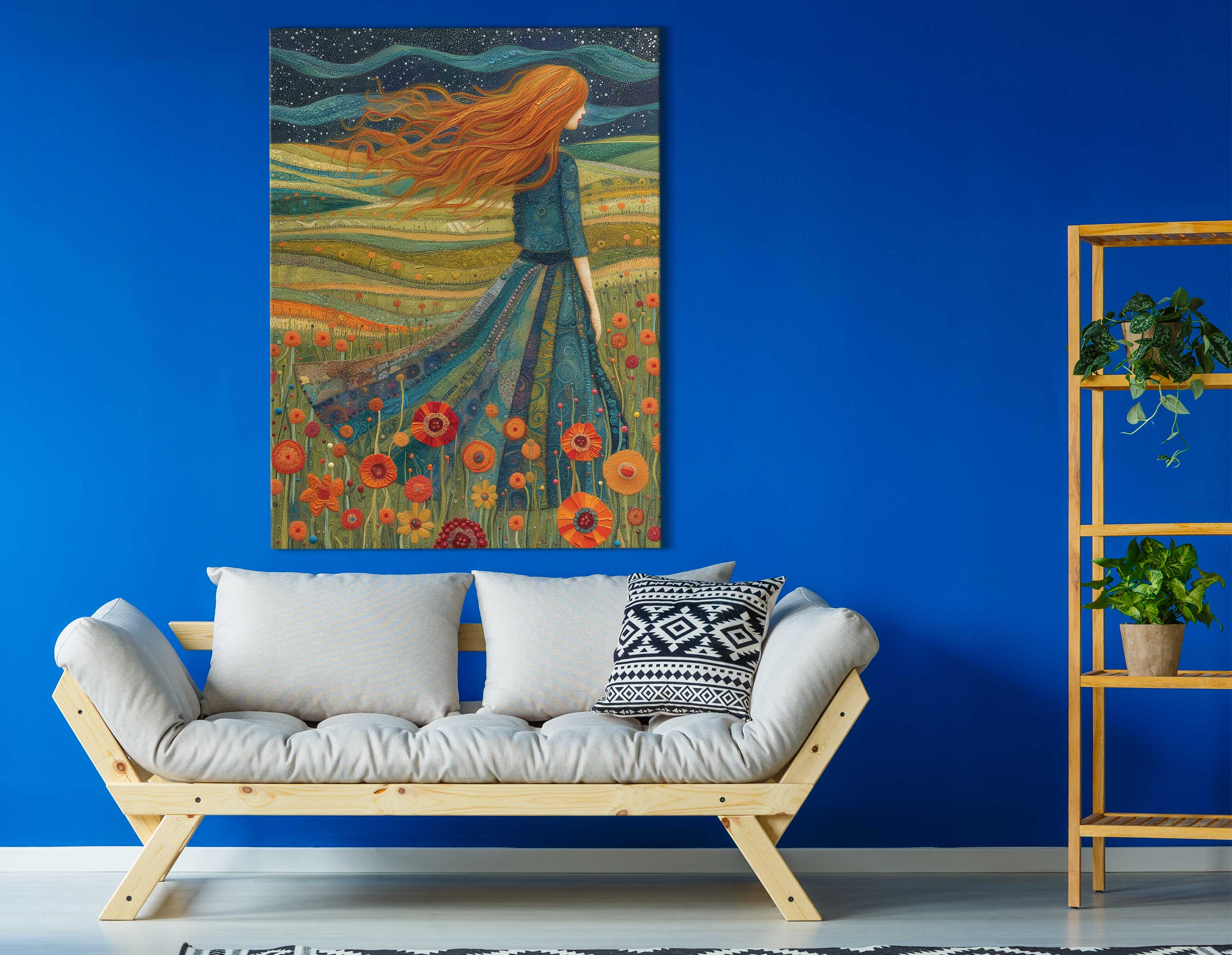 Colorful Meadow Journey Print