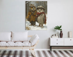 Owl Duo Winter Prints