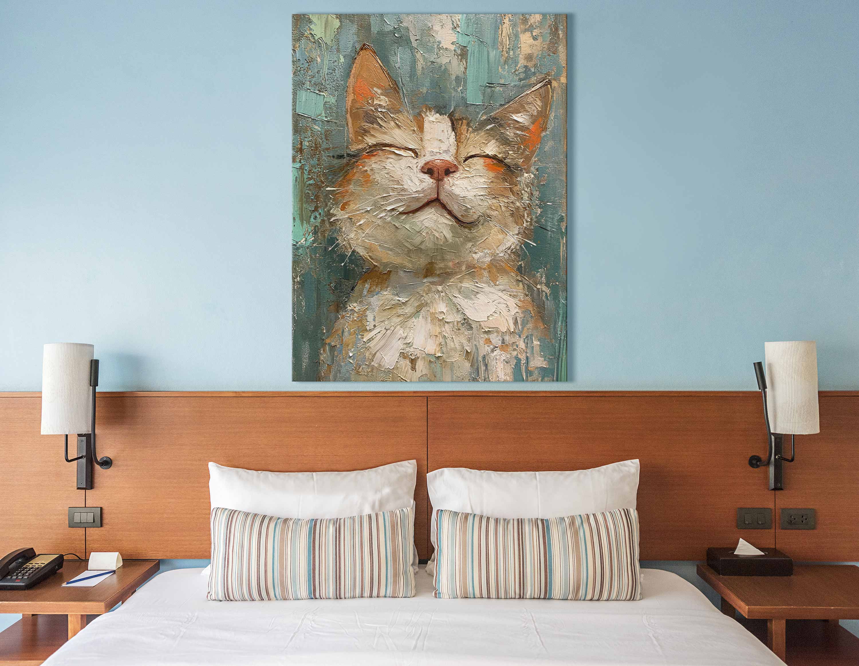 Charming Cat Canvas Print