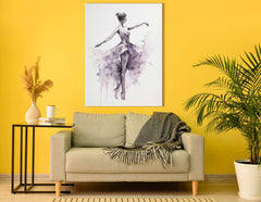 Purple Ballet Canvas Print
