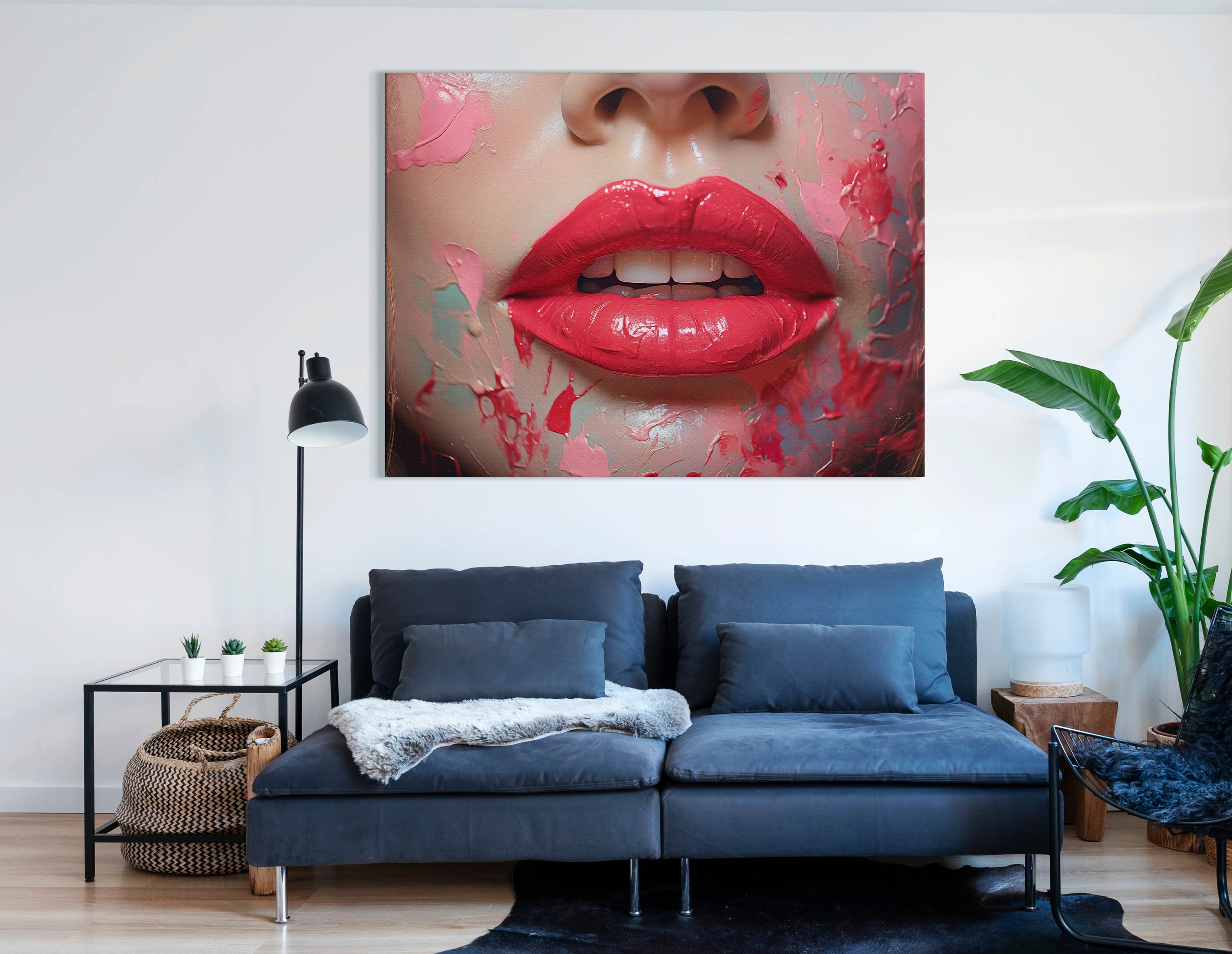 Artistic Lips Wall Art   