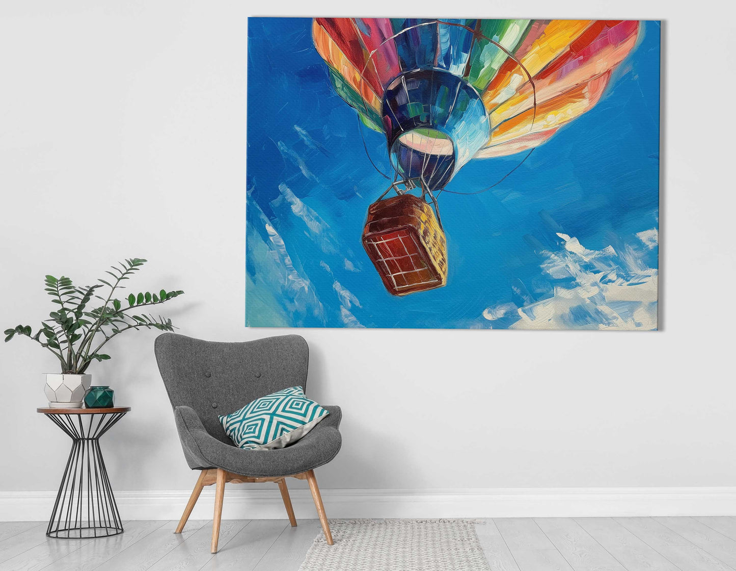 Abstract Hot Air Balloon Art Print