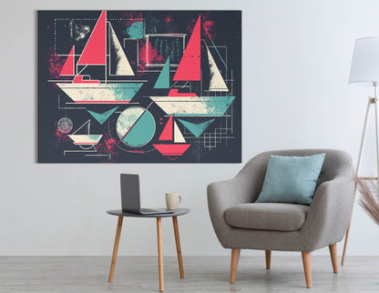  Prints Vintage Sailboats 