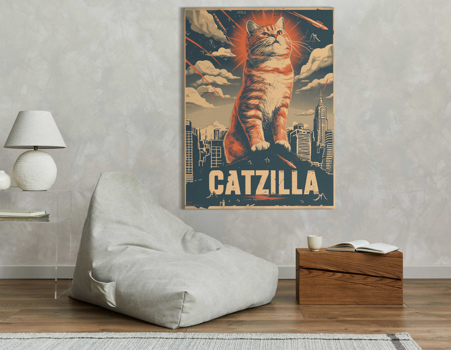 Gigantic Cat Rampage Canvas Print