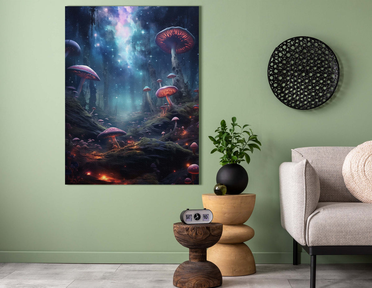 Cosmic Fantasy Forest - Canvas Print