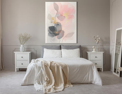 Abstract Floral Elegance Canvas Print