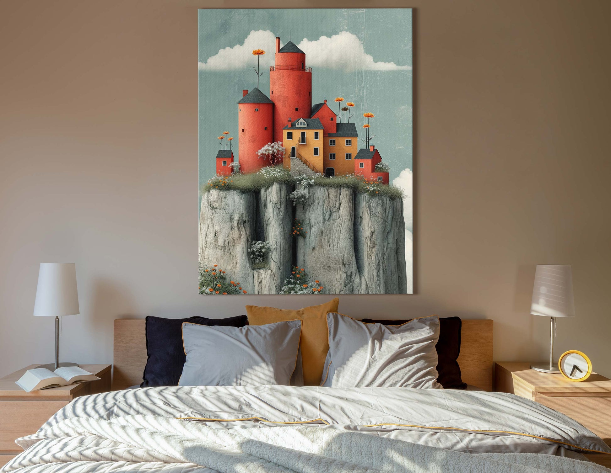 Blossoming Fortress Scene Print