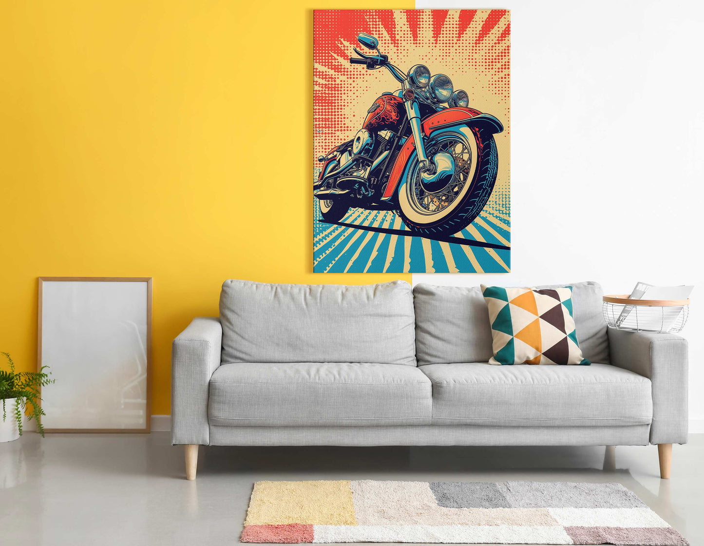 Road King Pop Art - Canvas Print