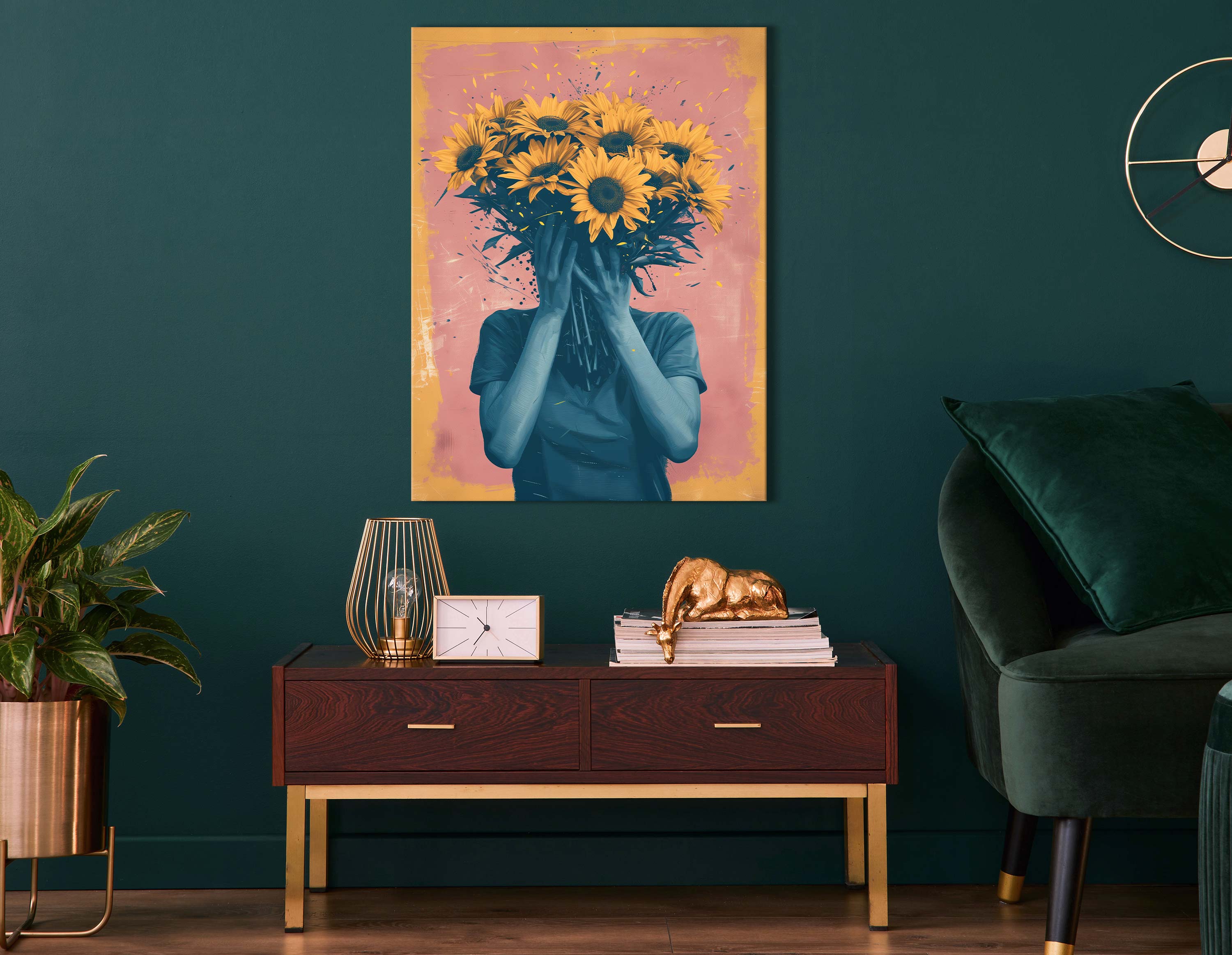 Introspective Sunflower Prints