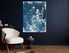 Cyanotype Herbal Composition Wall Hanging