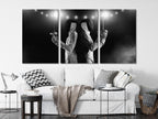 Fencing Canvas Print, Black and White Sports Art, Duel B&W Wall Decor, Fencing Athlete Artwork, Large Fencer Wall Decor, Art Print Gift Idea