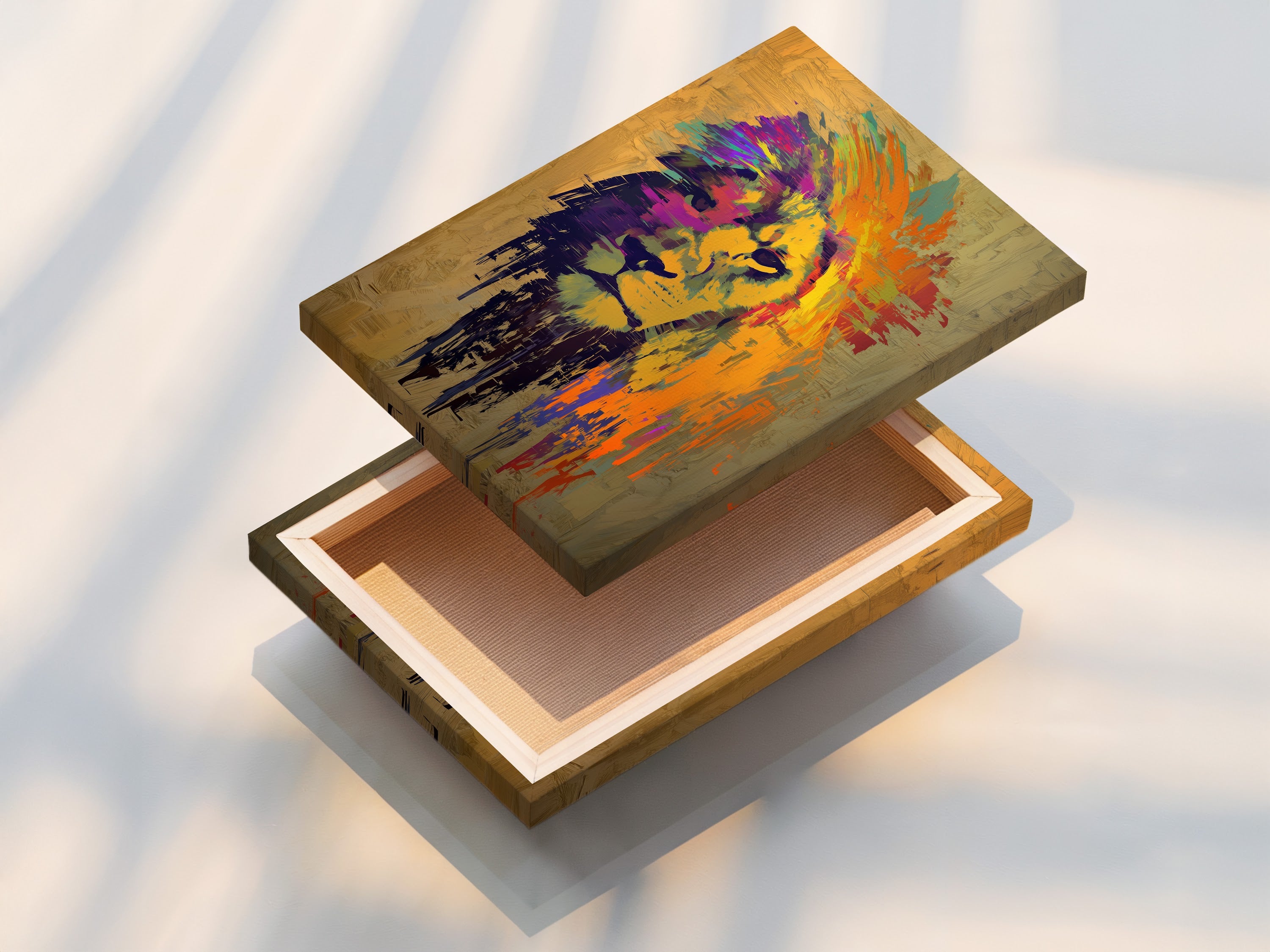 A stretched canvas print showcases vibrant colors and textures. The stretched canvas is ready to hang. It provides a professional gallery-wrapped appearance. Transform your space with our stunning canvas prints. Explore our canvas print options now.