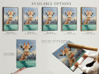 Explore the available options for the giraffe skyline artwork including stretched canvas prints fine art poster paper and floating frames. Customize your piece to perfectly match your style and decor needs.