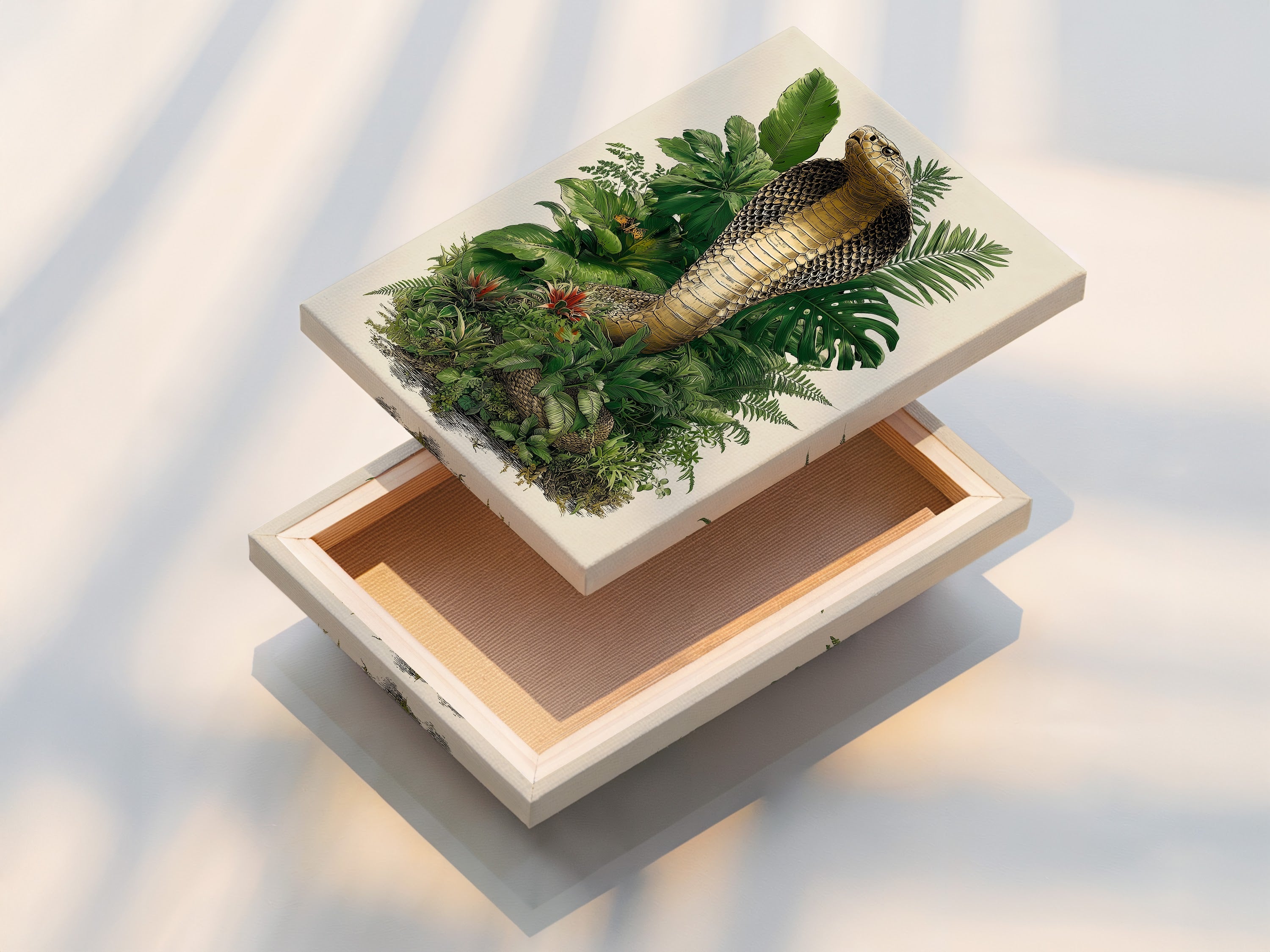 This image shows a stretched canvas print. The canvas is tightly stretched for a smooth finish. Stretched canvases are ready to hang and enjoy. Experience art in its most vibrant form.