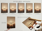 Available options are displayed which include a stretched canvas print a fine art poster paper and a floating frame. These options allow you to customize your artwork to fit your style and budget. These options will help you find the perfect piece of art.