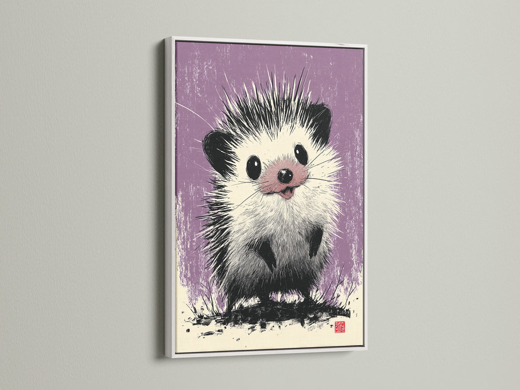 A white frame accentuates a vibrant artwork. The clean white finish offers a modern touch. See how a white frame makes colors pop. Ideal for contemporary homes seeking stylish art solutions.