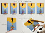 Explore the available options for the runner artwork. Choose between a stretched canvas print a fine art poster paper or a floating frame. This abstract marathon wall art is a modern sport artwork. Perfect gift for any athlete.