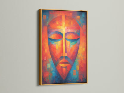 Artwork elegantly displayed in a gold frame. The gold frame brings a touch of luxury. It complements vibrant and rich colors. This frame adds a classic and refined look. Elevate your artwork with this option.