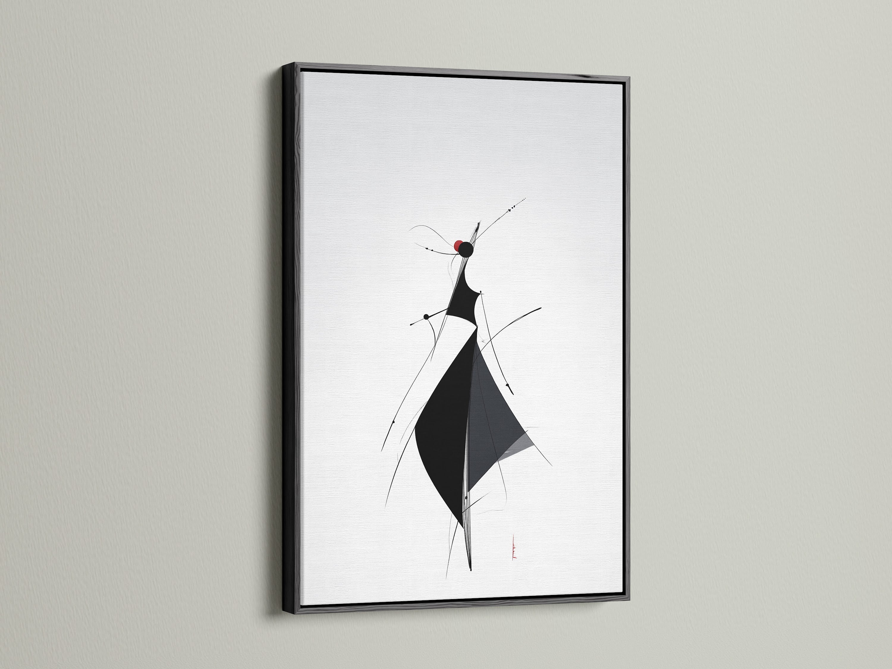 Artwork with a sleek black frame on display. The black frame adds a touch of sophistication. This creates a bold statement. Explore the timeless appeal of black frames. Make your artwork pop with a striking contrast. A sleek addition to any space.