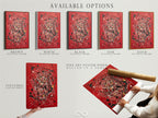 Explore available options for abstract splatter art prints. Choose between stretched canvas prints fine art poster paper or floating frames. The red canvas wall art offers a modern aesthetic. Paint drip artwork enhances contemporary decor. Perfect for personalizing your space with unique art.