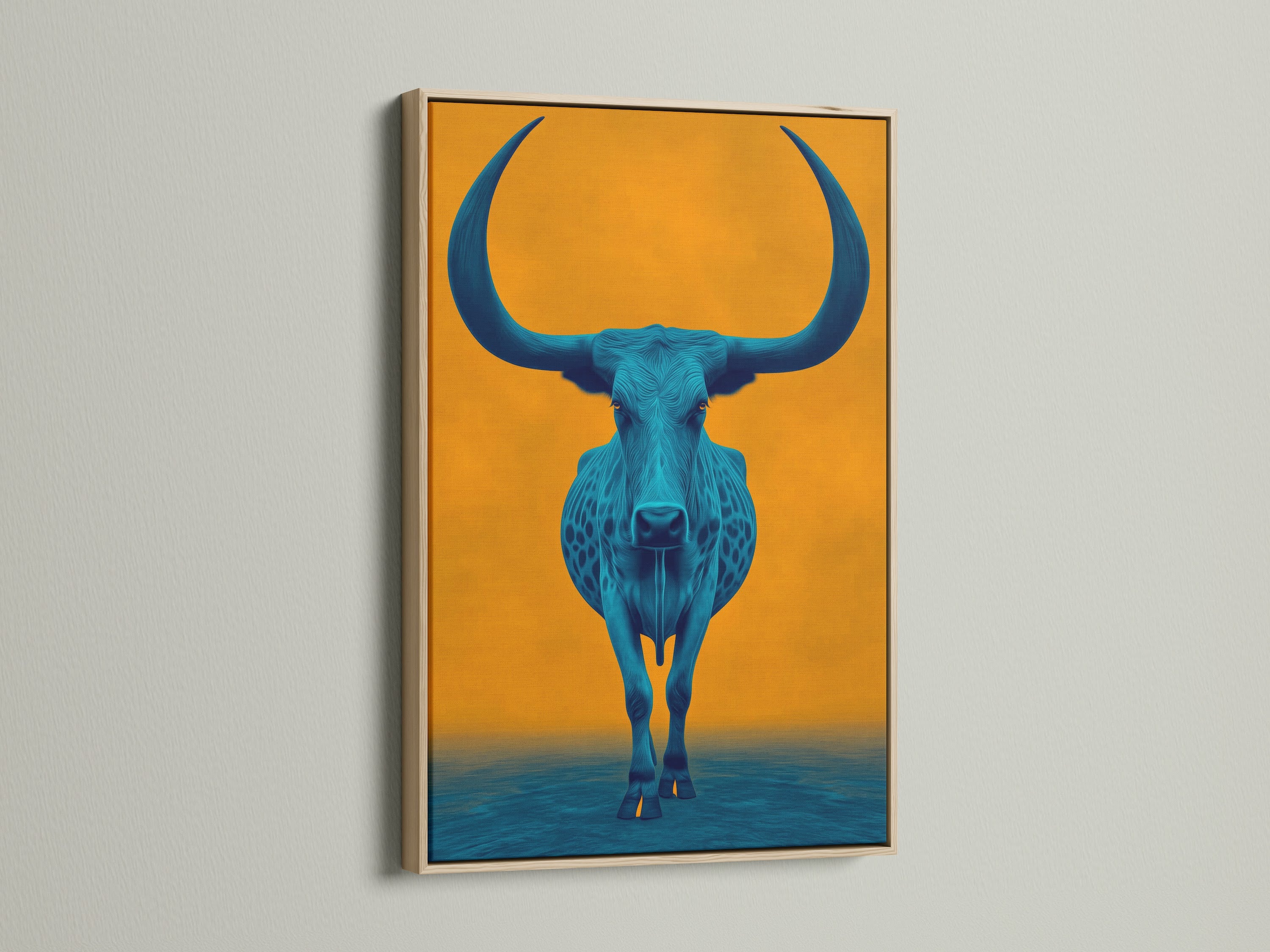 Teal Longhorn - oak frame