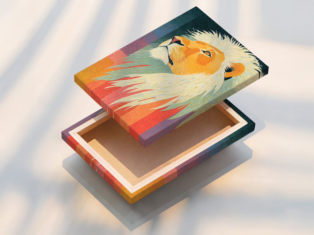 This image shows a stretched canvas print. The canvas print is ready to hang. The artwork is vibrant and detailed. Discover the quality of our canvas prints. They are perfect for any space.