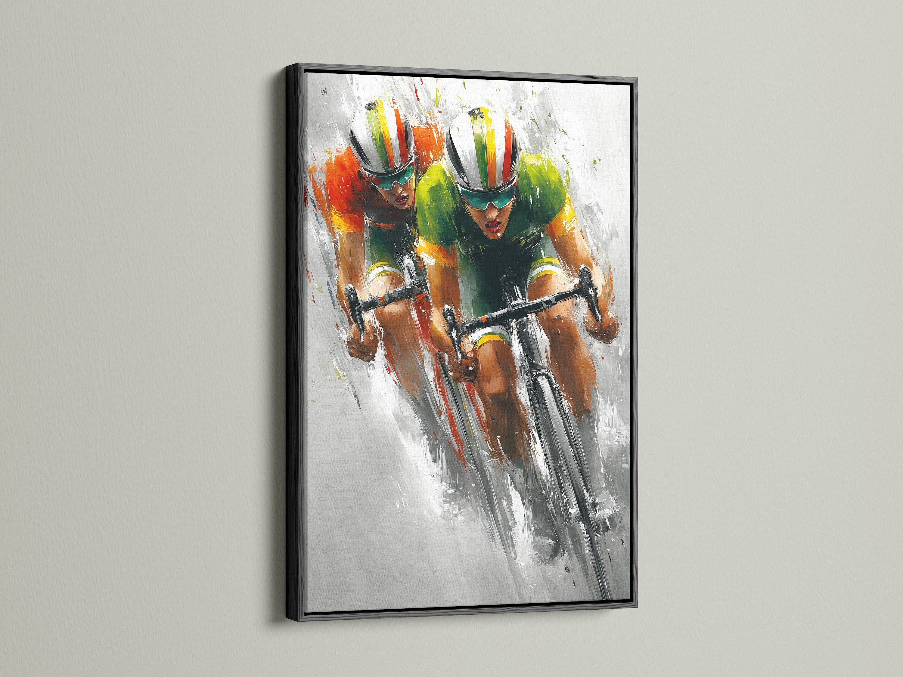 A sleek black frame showcases a striking artwork. The dark frame creates a bold and sophisticated statement. It draws the eye. Explore how a black frame adds drama and elegance to your favorite art. It will enhance your space.