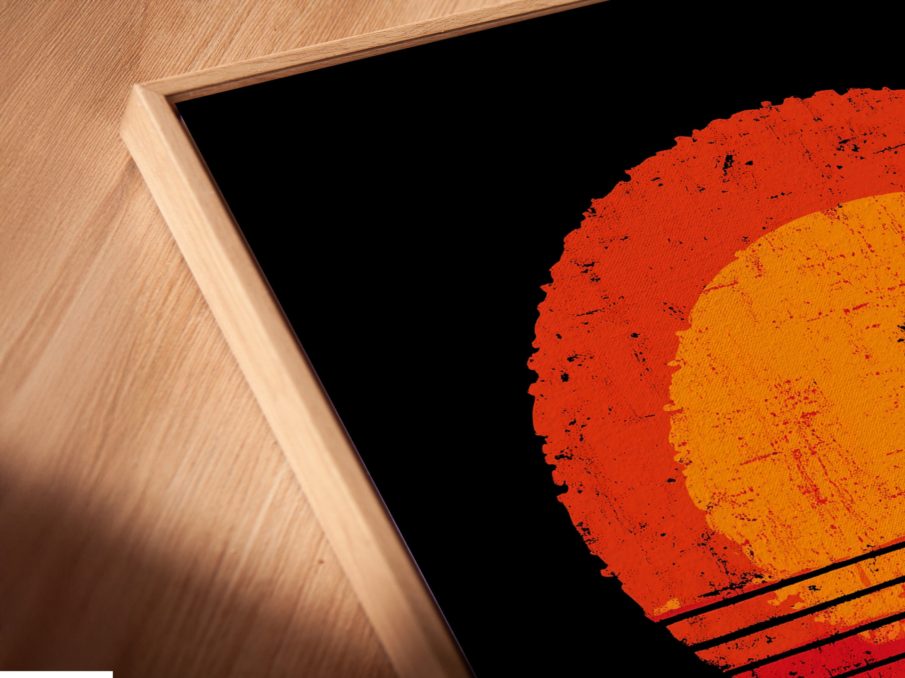 Azteekse gitaarspeler kunstprint - vintage zonsondergang muziekposter, Boheemse wandkunst, akoestische gitaardecoratie, tribale muzikant