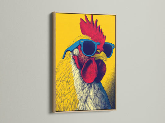 A framed art print is displayed with an oak frame. The oak frame offers a natural and warm touch to your artwork. It enhances the visual appeal of the art. The frame provides a classic and timeless aesthetic.