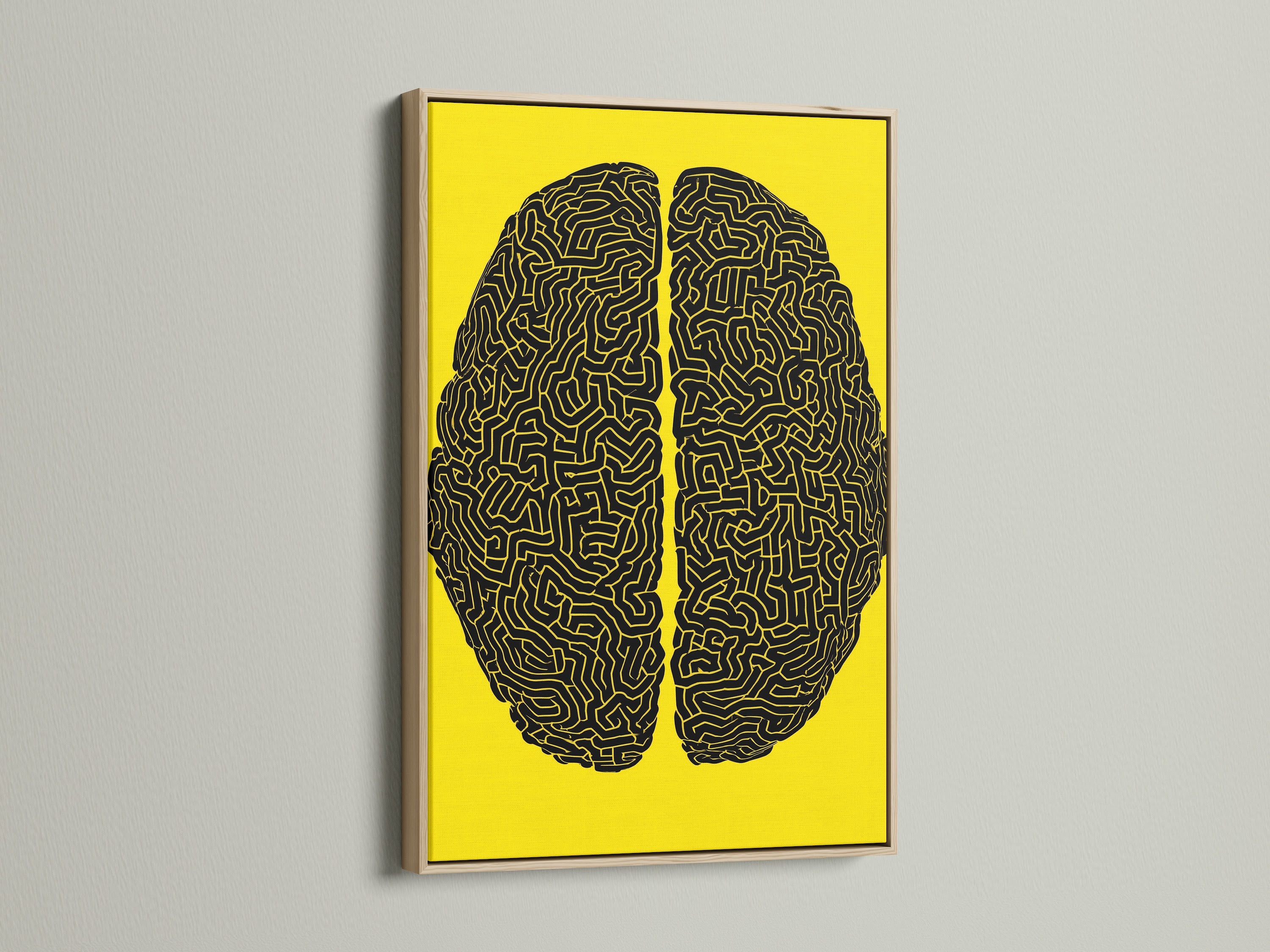 Oak Frame showcases the natural beauty of the artwork. The light oak wood offers a subtle border. This frame provides a contemporary touch. Enhance your art with this elegant oak finish. It's ideal for modern interiors.