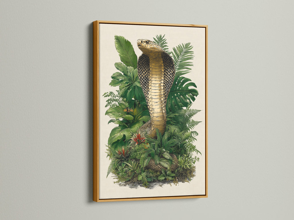 Here is an artwork in a gold frame. Gold frames bring a touch of luxury. They add a radiant glow to any piece. Make a statement with the opulence of a gold frame.