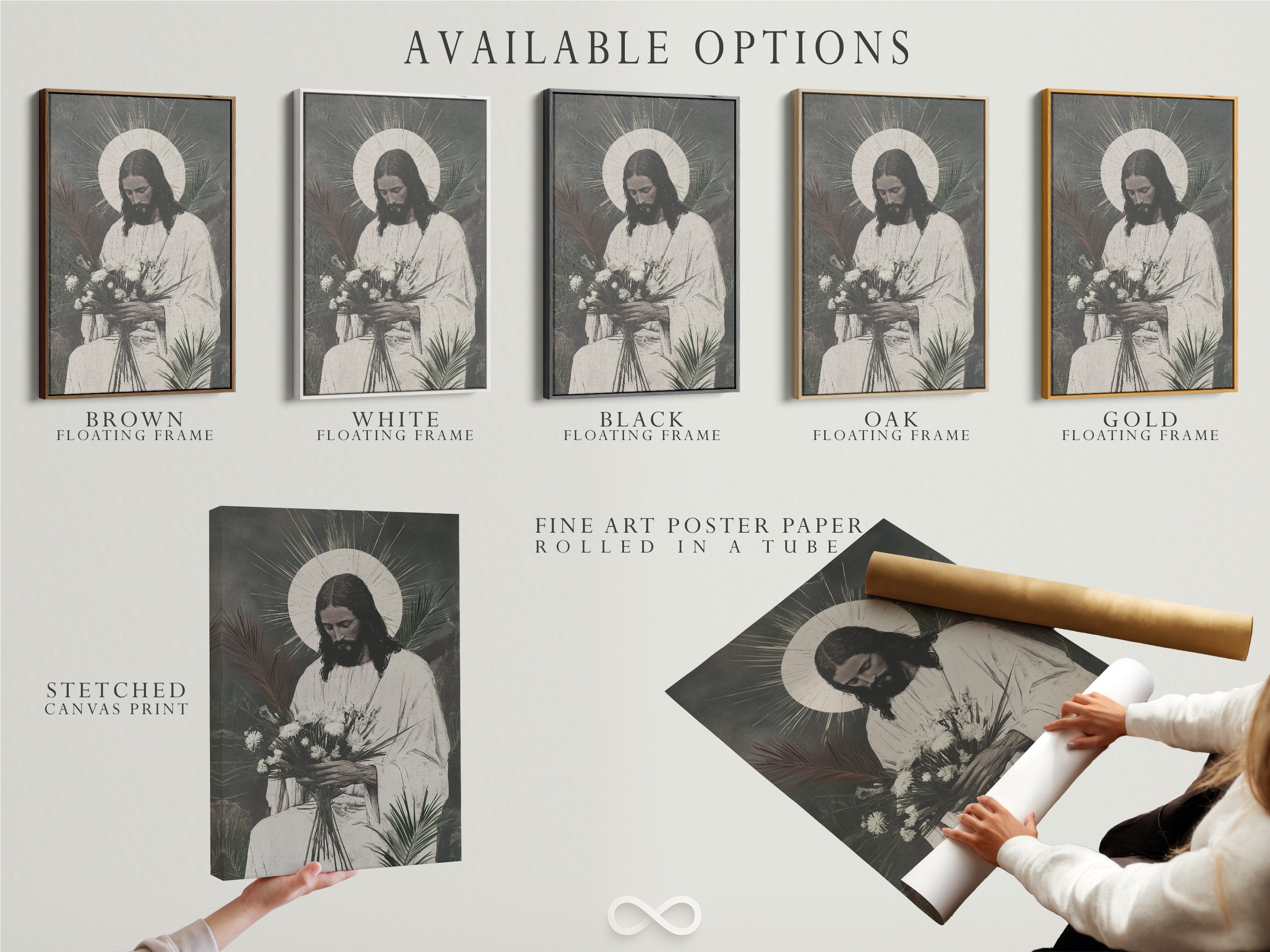 Explore available options: stretched canvas print fine art poster paper and floating frame. Choose the perfect format for your artwork. Customize your art to match your style. Find your perfect combination today. Shop Now