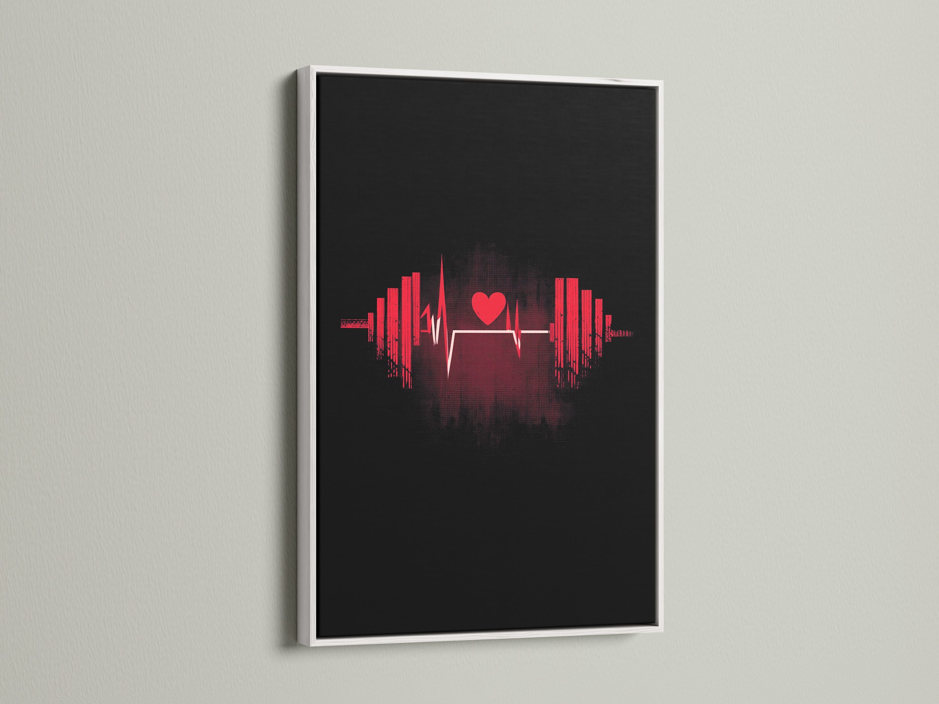 Artwork framed in a clean white frame. The bright white finish offers a fresh look. It blends seamlessly with any interior. White frames create a gallery-like effect. Showcase your artwork with a crisp modern frame.