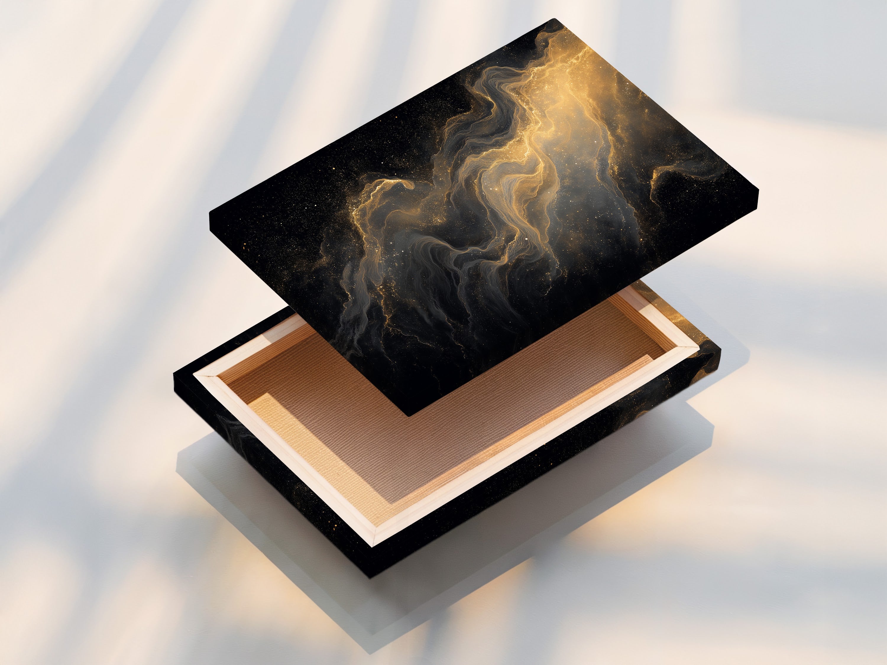 A stretched canvas print ready to hang. The canvas showcases artwork with gallery-wrapped edges. Stretched canvas prints offer a professional and polished look. Transform your favorite images into stunning wall decor.