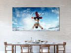 Snowboarder Canvas Print, Extreme Sports Wall Art, Large Winter Adventure Decor, Snowboarding Trick Artwork, XXL Mountain Sports Canvas Art